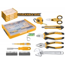 SET ORGANIZADOR +29 HERRAMIENTAS BASICAS PARA EL HOGAR INGCO HKTV01H291