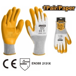 GUANTES DE LATEX XL INGCO HGVL08-XL