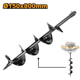 MECHA PARA POCERA 150MM X 80CM INGCO GEA55221-2