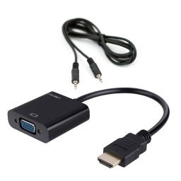 Adaptador HDMI (M) a VGA (H) caudio