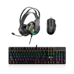 Teclado 900 + Mouse M850 + Auriculares GT68 | Shot Gaming Pro Series