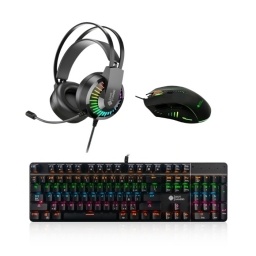 Teclado 900 + Mouse M799 +  Auriculares GT68 | Shot Gaming Pro Series