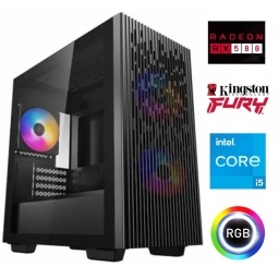 Equipo Gamer Core i5 10400F, 16GB, SSD 480 GB, RX580 8GB