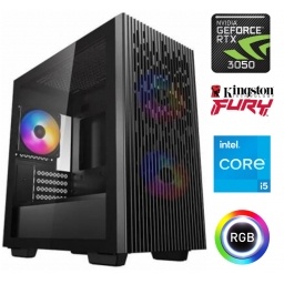 Equipo Gamer Core i5 12400F, 16GB, SSD 480 GB, RTX 3050 6GB