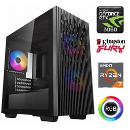 Equipo Gamer Ryzen 7 5700X, 32GB, 1TB NVMe, RTX 3060 12GB