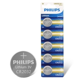 Pila de Litio Philips CR2032 X 5