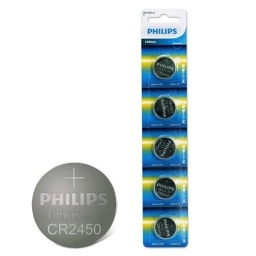 Pila de Litio Philips CR2450 X 5