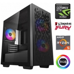 Equipo Gamer Ryzen 5 5600GT, 16GB, 1TB NVMe, RTX 3050 6GB