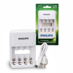 Cargador USB Philips para 4 pilas AAAAA