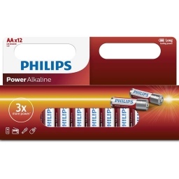 Pilas alcalinas Philips AA x 12