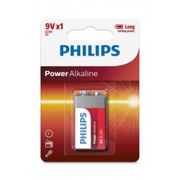 Bateria alcalina Philips 9V