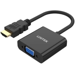 Adaptador Unitek HDMI a VGA con audio