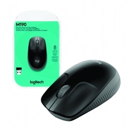 Mouse Logitech M190 inalmbrico negro