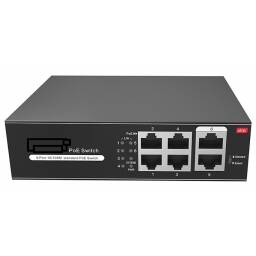 Switch PoE 4+2 65W 10100MB