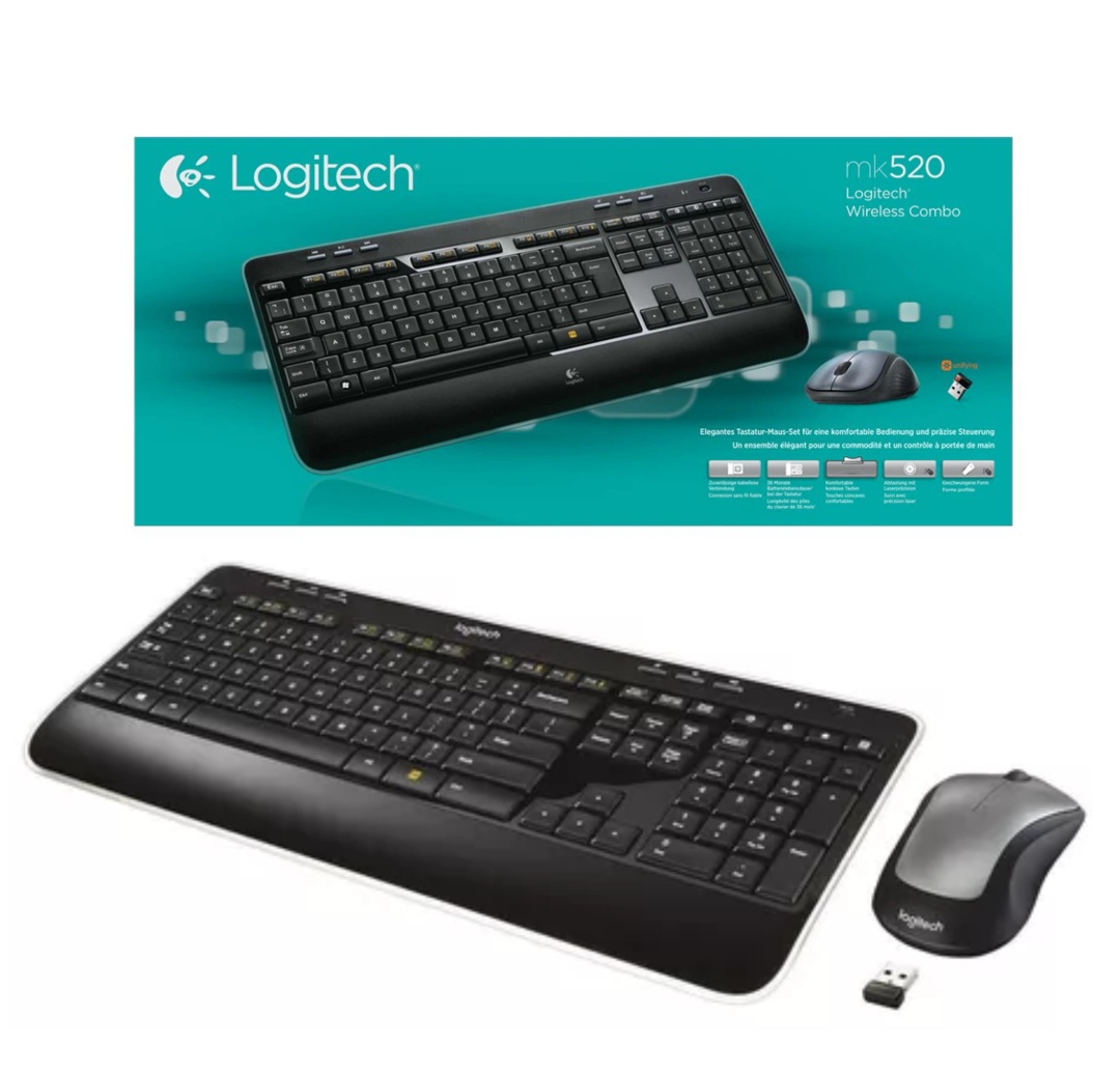 Combo Logitech MK520 teclado y mouse inalambrico TECNOLOGIA INFORMATICA Teclados y mouse